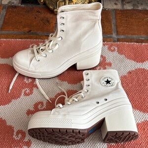 Converse Chuck 70 De Luxe Heel high-top sneaker platform heel 10.5